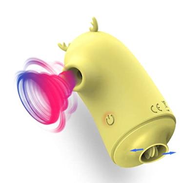 Imagem de Vibrador 2 em 1 Pulsando e Lambendo Língua Oral Estimulador Mamilo Clitóris Brinquedo Sexual Zatla