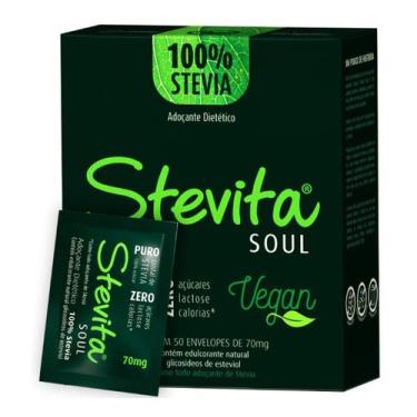 Imagem de Adocante Stevita Soul 50 Env 70Mg Vegan - Steviafarma