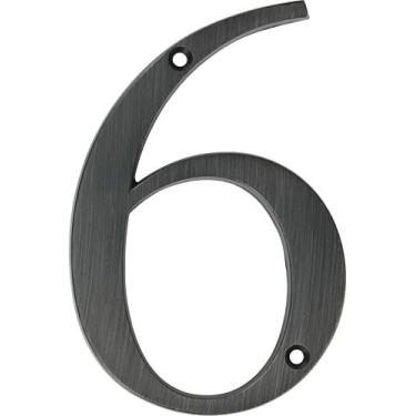 Imagem de Distinctions 843246 10 cm (4"), montagem alinhada número 6, bronze