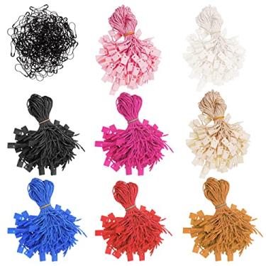 Imagem de Rustark 2100 peças de cores para pendurar etiqueta com fixadores pinos de segurança de metal preto pino de cabaça fácil e rápido de fixar para roupas, artesanato faça você mesmo