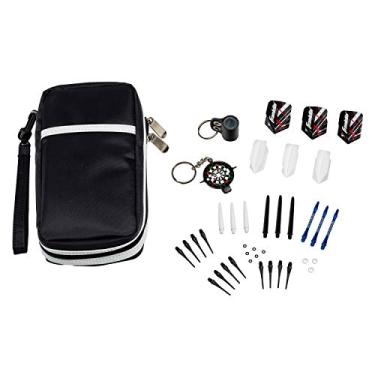 Imagem de Franklin Sports Kit de manutenção de dardos para dardos de ponta macia e ponta de aço – Vem com estojo de transporte prático e apontador de pedra