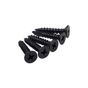 Imagem de Parafusos de dobradiça de bronze polido com óleo de tomada, 25,4 x 2,5 cm para dobradiças de porta – Corte de mosca para fácil perfuração – Pacote com 24