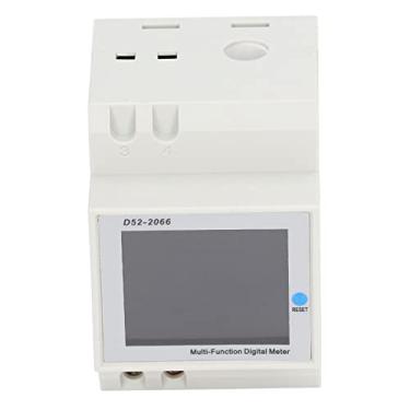 Imagem de Medidor de energia monofásico, monitor de consumo de eletricidade ABS de ampla aplicação 178 ° Ângulo de visão AC250-450V para uso doméstico