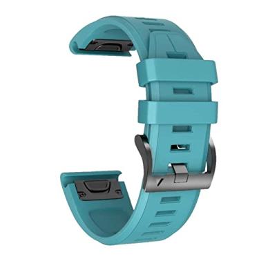 Imagem de HAZELS Pulseira de relógio 22 26 mm para Garmin Fenix 7X 7 5 5X 3HR 6X 6 Pro 935 Smart Watch de liberação rápida silicone Easyfit pulseira Correa (Cor: branco preto, Tamanho: 22 mm Fenix 7)