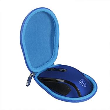 Imagem de Hermitshell Estojo rígido de viagem compatível com VicTsing MM057 / HOTWEEMS D-09 / E-YOOSO/PONVIT/POLEYN 2.4G mouse óptico portátil sem fio (apenas capa) (azul)