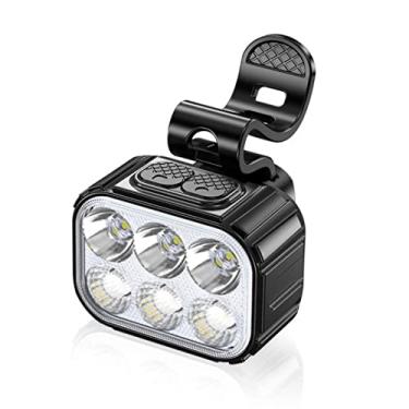 Imagem de Luz da Bicicleta Frente & Traseira Luzes Led Carga USB Farol Ciclismo Lanterna Acessórios (Branco)