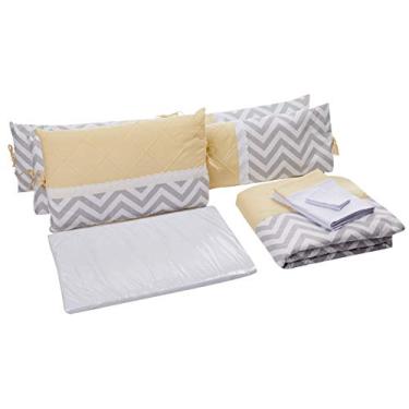 Imagem de Biramar Baby Enx. 8 Pcs Lollipop Chevron Amarelo Amarelo