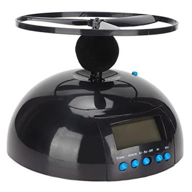 Imagem de Despertador Voador Gadget Despertador Digital LED Relógio Voador Fugitivo para Quartos Escritório Casa Escola Relógio Eletrônico Helicóptero Helicóptero Com Hélice para Adultos