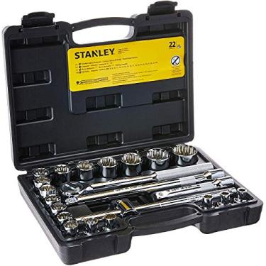 Imagem de STANLEY Kit de Ferramentas Jogo de Soquetes Estriados com 22 Peças STMT81242840
