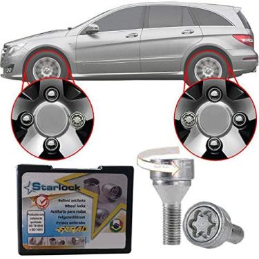 Imagem de Trava Antifurto Anti Roubo de Roda Parafuso Porca Farad Starlock Mercedes Classe R 2006 à 2012 Com Mais de 10.000 Segredos ZAM/E