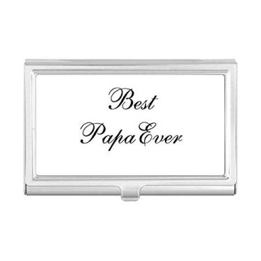 Imagem de Capa com compartimento para cartões de visita Best Papa Ever