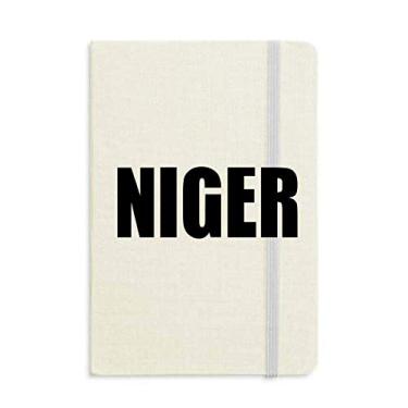 Imagem de Caderno com nome do país do Niger, capa dura para diário clássico A5 presente