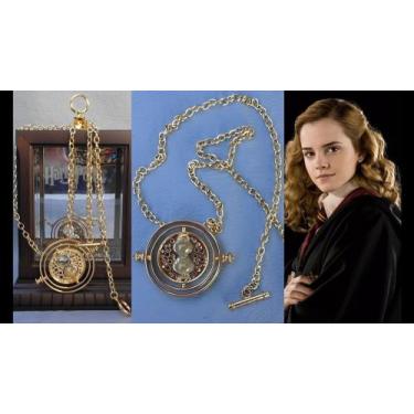 Colar Vira Tempo Hermione Granger Jóia Areia Rosa Harry Potter