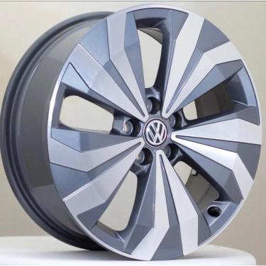 Imagem de Kit 4 Rodas Aro 17x7 Vw T-Cross 5x100 Et:40 gd Krmai S25