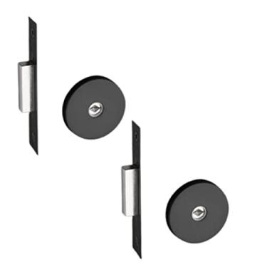 Imagem de Fechadura auxiliar dupla com 4 chaves tetra Pado Inox Preta