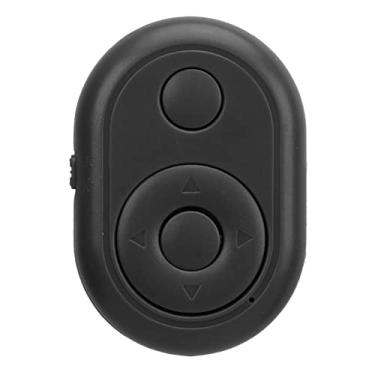 Imagem de Controle Remoto do Obturador da Câmera, Bluetooth 4.0 Wireless Media Music Remote Control, Selfie Button Clicker, para a Maioria Dos Smartphones e Tablets (Preto)