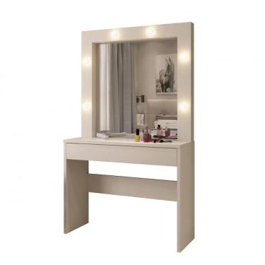 Imagem de Penteadeira Camarim Requinte 1 Gaveta Mavaular Off White