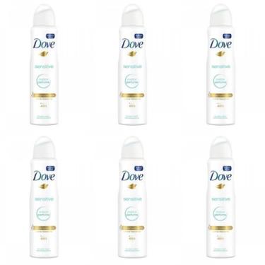 Imagem de Dove Sensitive Desodorante Aerosol Feminino 89G (Kit C/06)