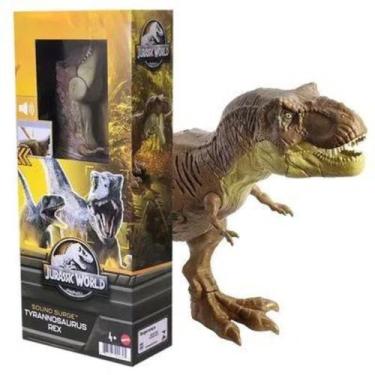 Imagem de Figura T-Rex Jurassic World Com Som E Movimento Hbk21 Mattel