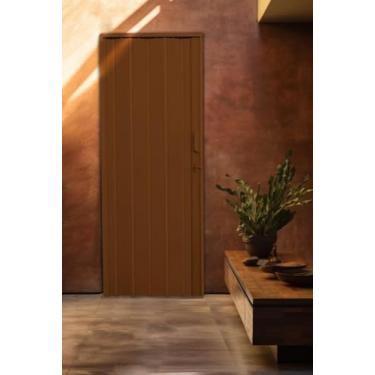 Imagem de Porta Sanfonada de Pvc 210x84cm Bariri Coffe