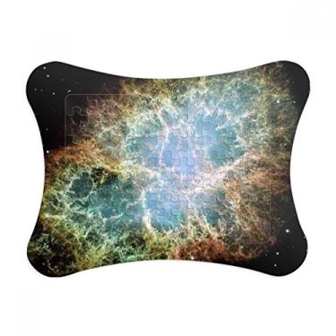 Imagem de Moldura de quebra-cabeça de nebulosa misteriosa do universo espacial, enfeite de quebra-cabeça