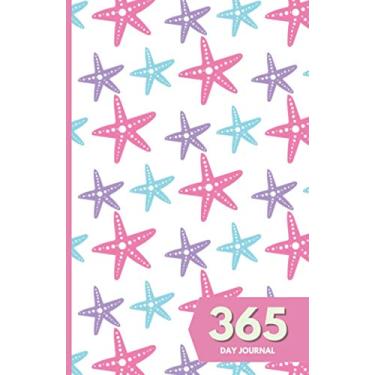 Imagem de 365 Day Journal: Unlined and Undated Daily Diary - 5.5in x 8.5in | Pastel Starfish Pattern Cover: A whole year of daily journal ideal gift for friends and family