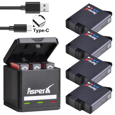 Imagem de 1680mAh para GoPro Hero 7 6 5 Black Battery Substituição Bateria  Carregador para Go Pro Hero7