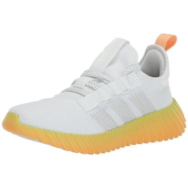 Imagem de adidas Tênis feminino Kaptir Flow, Branco/branco cristal/laranja nebuloso, 7