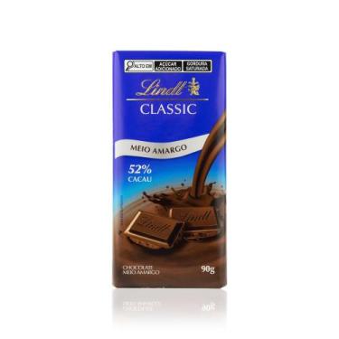 Imagem de Chocolate Lindt Classic Meio Amargo 52% Cacau 90G