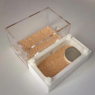 Imagem de Ninho de formiga ecológico de fazenda plana de acrílico 3d com área de alimentação, casa de formiga, formigueiro para animais de estimação, oficina, piscina de água hidratante, a