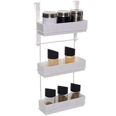 Imagem de Organizador de Temperos para Porta Triplo, Metaltru, Branco com Branco