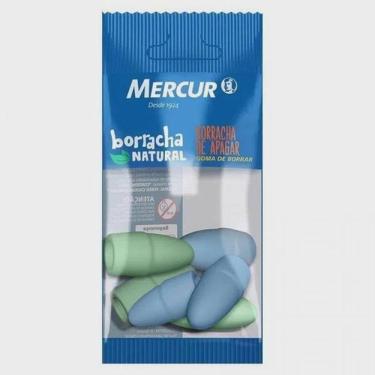 Imagem de Borracha Ponteira Azul e Verde Com 6 Unidades - Mercur