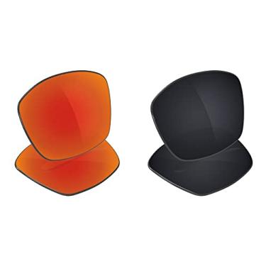 Imagem de Galvanic Lentes de substituição para óculos de sol elétricos Backbone – Rubi + preto polarizado – Pacote combo