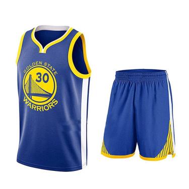 Imagem de Uniforme-Basquetebol-Guerreiros-30-Azul S