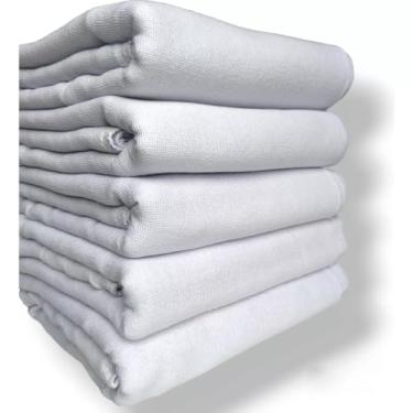 Imagem de Kit 10 Panos de Chão Extra Grande Grosso saco 50x80cm Premium (Branco)