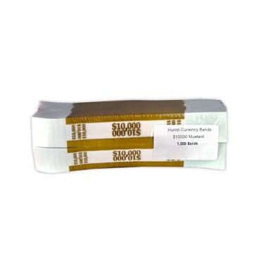 Imagem de Huron Envoltórios de banda de dinheiro Mostarda de US$ 10.000 (1000 peças)