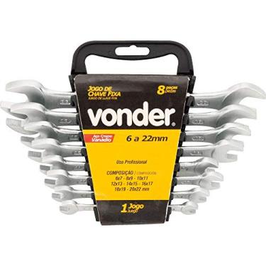Imagem de Vonder, Jogo De Chaves Fixas, Com Suporte Plástico, 6 Mm A 17 Mm.
