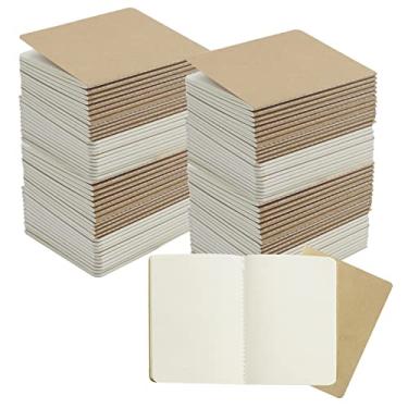 Imagem de zmybcpack Caderno de bolso com 100 cadernos de esboço em branco para viajantes, estudantes, escritório – planejador de caderno de assuntos pequenos – Tamanho A6, 10 x 14 cm, 64 páginas em branco/32 folhas