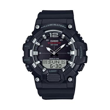 Imagem de Casio Relógio masculino HDC-700-1AVCF clássico, analógico-digital, quartzo, preto, Preto/prata, Esportivo
