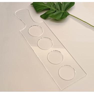 Imagem de Modelo de voo de quatro vidros, modelo de roteador de acrílico de placa de voo de vidro, modelo de voo de cerveja, modelo de roteador para marcenaria (furos de 7 cm de diâmetro)