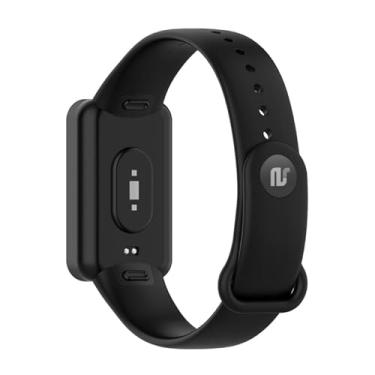 Imagem de Pulseiras de silicone NSmart compativeis com Redmi Smartband PRO (Único, Preta)