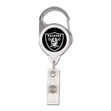 Imagem de Porta-crachá premium retrátil NFL Oakland Raiders, cor da equipe, tamanho único