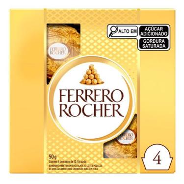 Imagem de Bombom Ferrero Rocher 4 Unidades