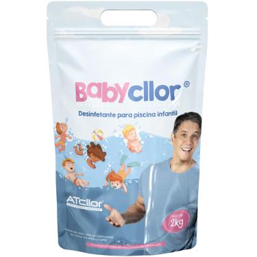 Imagem de AtCllor, Cloro concentrado, orgânico e estabilizado para piscina infantil, Com ácido Cianúrico, BabyCllor, Teor de ativo 50,00%, Granulado, 2 Kg, Rosa
