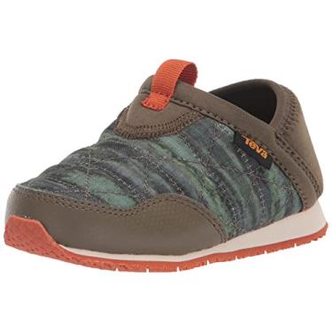 Imagem de Teva Mocassim unissex infantil reember tie-dye, Sorvete verde-oliva escura, 4 Little Kid