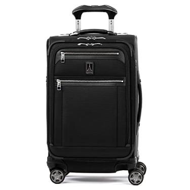Imagem de Travelpro Platinum Elite Mala expansível com rodas giratórias, Sombra preta, Carry-On 21-Inch, Platinum Elite Mala com rodas expansíveis Softside