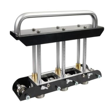 Imagem de Rolo de três estações, dobradeira de chapa metálica para telhados para serviços pesados com ângulo de 0 a 90, equipada com cortadores de estanho, design de rolo em forma de V