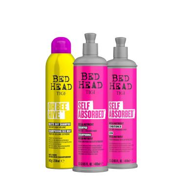 Imagem de Kit Tigi Bed Head Self Absorbed Shampoo Condicionador E Shampoo Seco (3 Produtos)