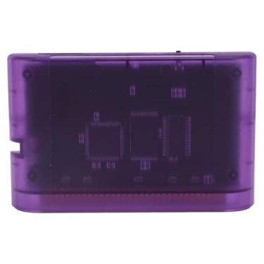 Imagem de Cartão de Jogo retrô, Multifuncional 3000 Em 1, Cassete de Vídeo de Jogo de Fácil Acesso para Acessórios de Jogo (Roxo Transparente)