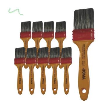 Imagem de Kit 10 Trincha Pincel 317 Gold Gris 2 Polegadas - Roma